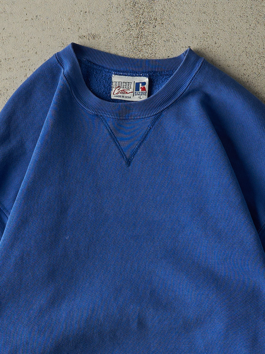 Vintage 90s Blue Russell Athletic Blank Crewneck (M/L)
