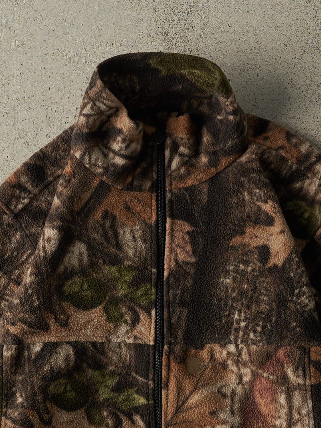 Vintage Y2K Camo Zip Up Fleece (S/M)