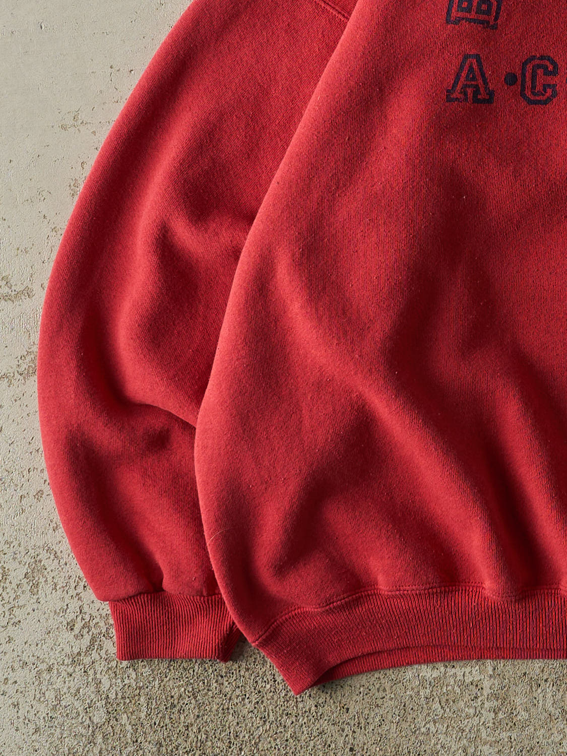 Vintage 90s Sun Faded Red Bum Equipment Crewneck (XL/XXL)