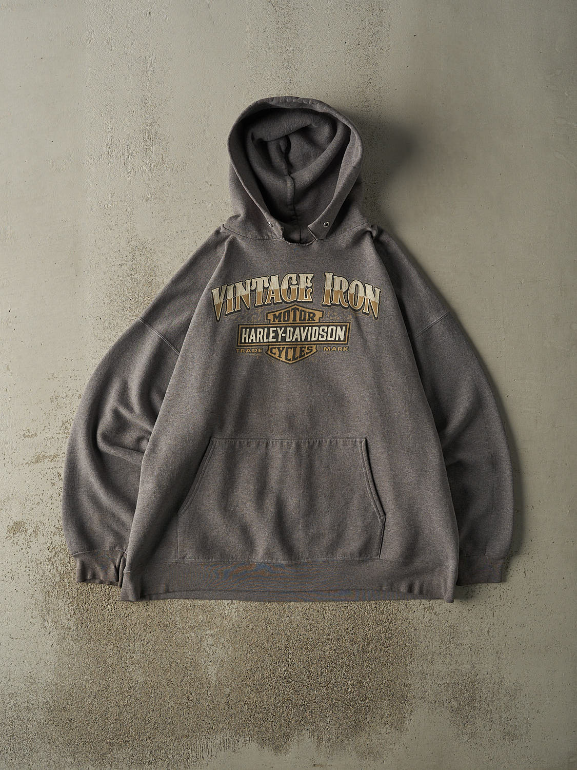 Vintage Y2K Grey Harley Davidson Regina Saskatchewan Hoodie (XXL)