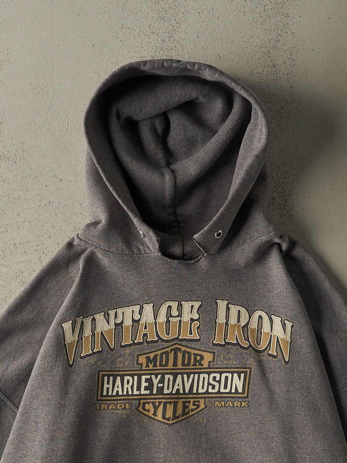 Vintage Y2K Grey Harley Davidson Regina Saskatchewan Hoodie (XXL)