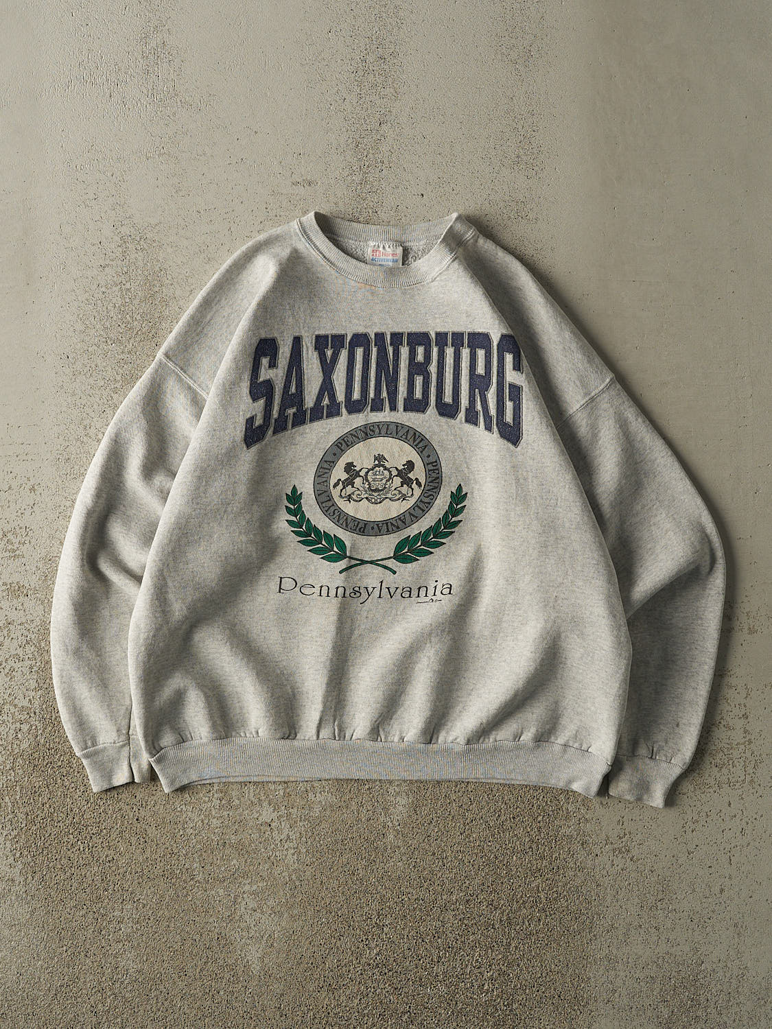 Vintage 85' Heather Grey Saxonburg PA Crewneck (M/L)