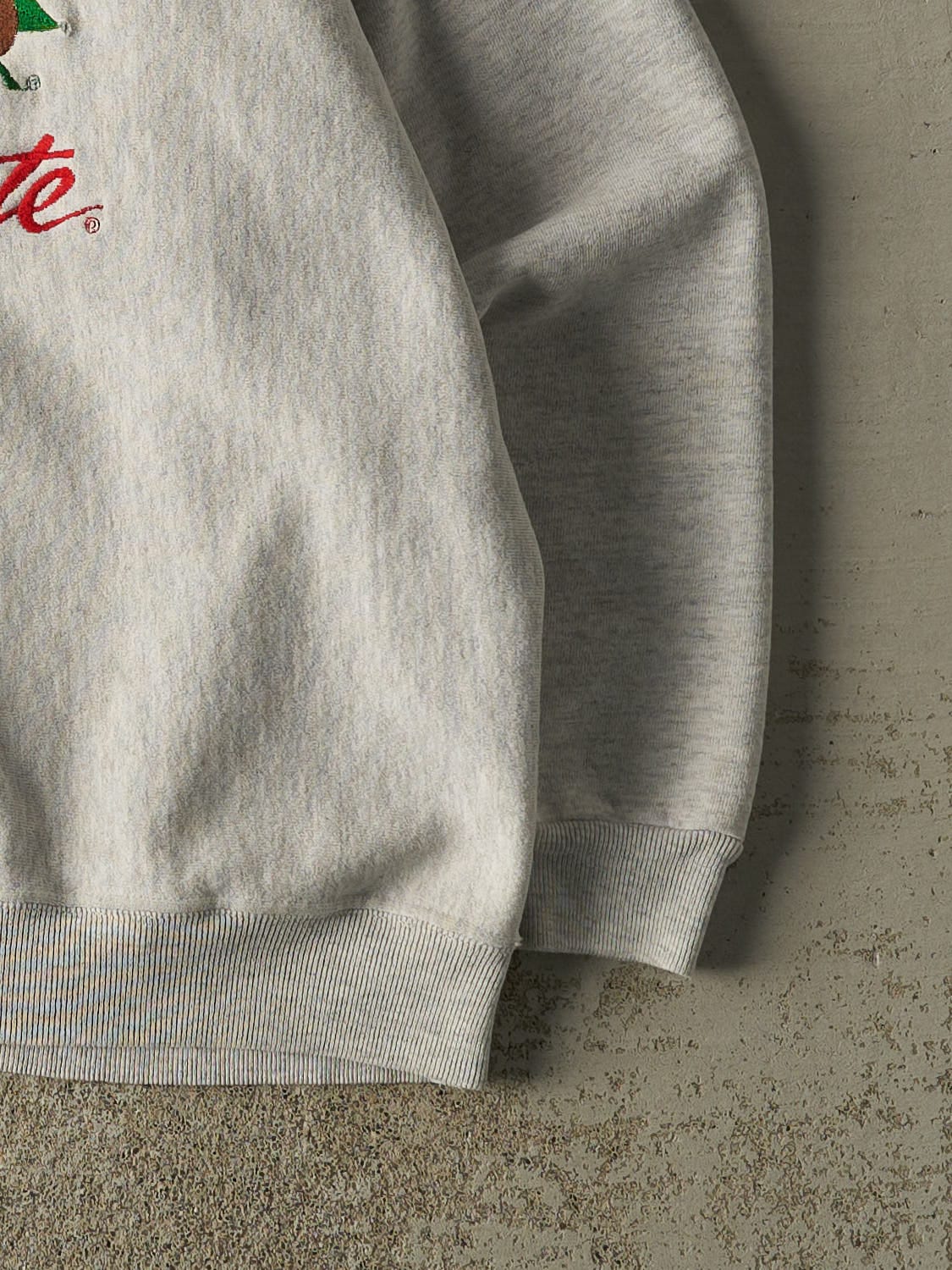 Vintage 90s Heather Grey Ohio State University Embroidered Crewneck (M)