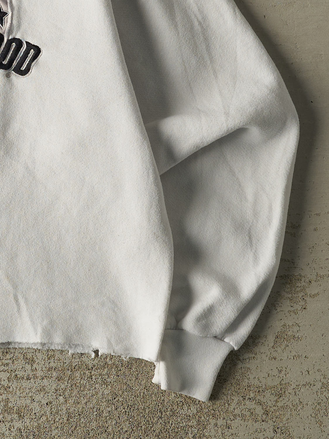 Vintage 90s White Planet Hollywood Nashville Cropped Crewneck (S/M)