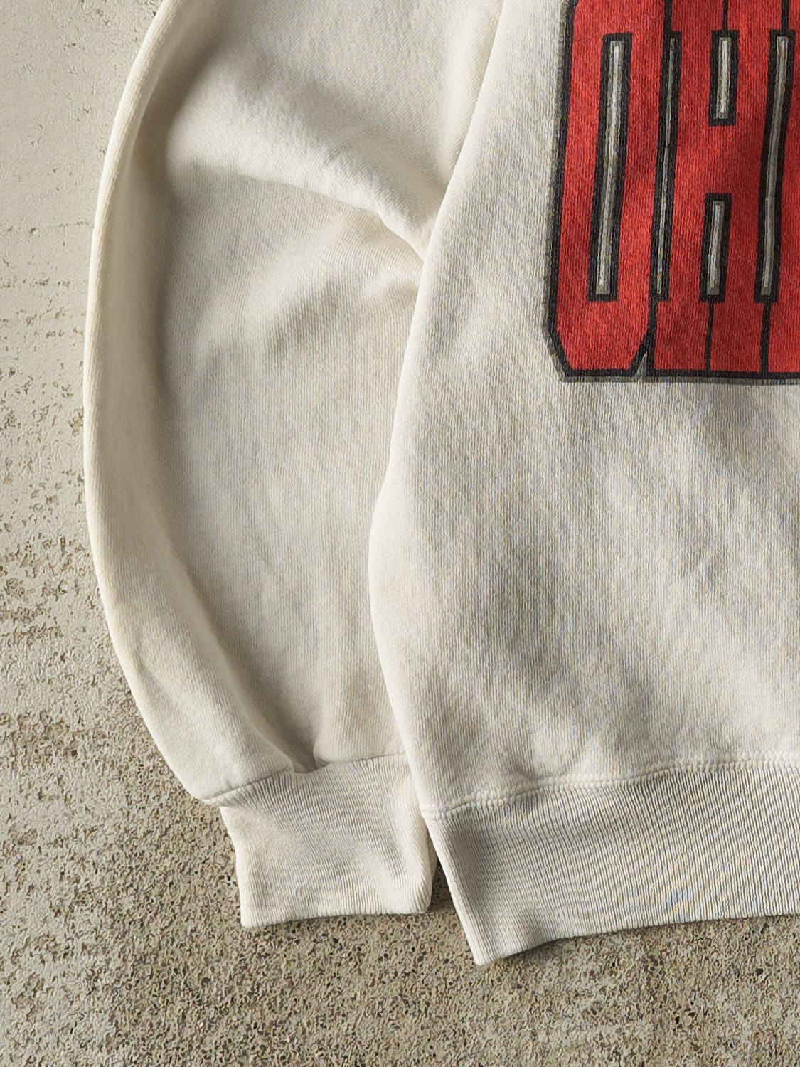 Vintage 90s White Ohio State University Buckeyes Crewneck (S/M)