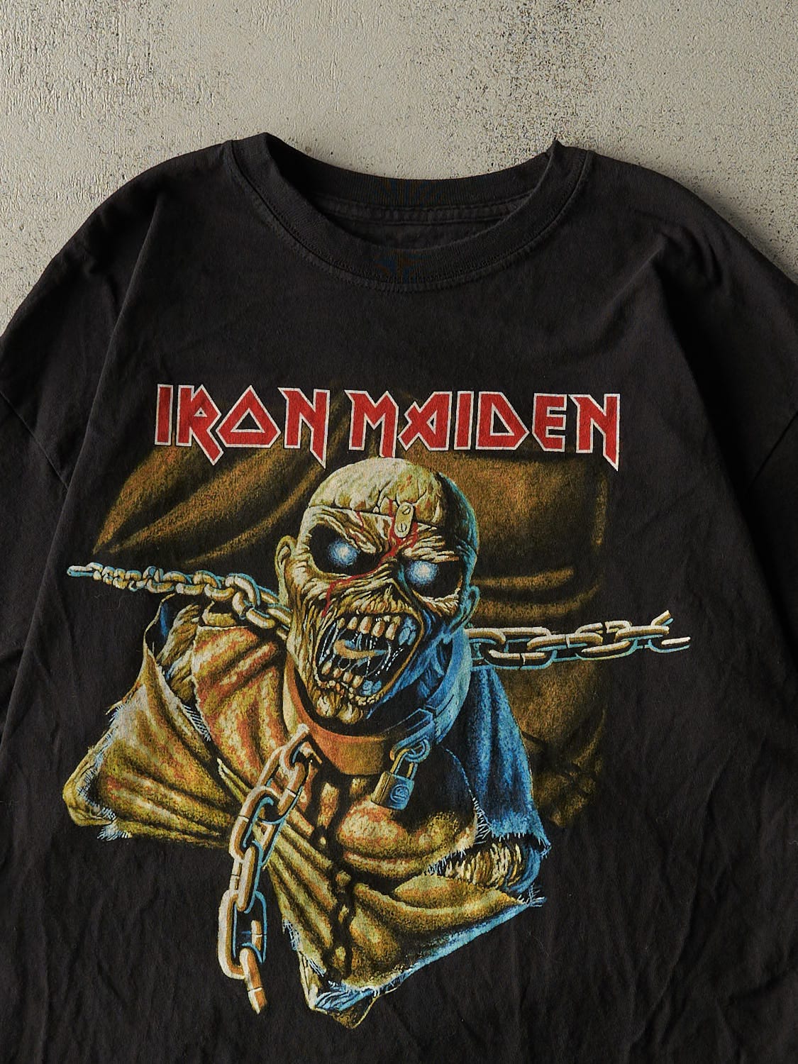 Vintage Y2K Black Iron Maiden Band Tee (XL)