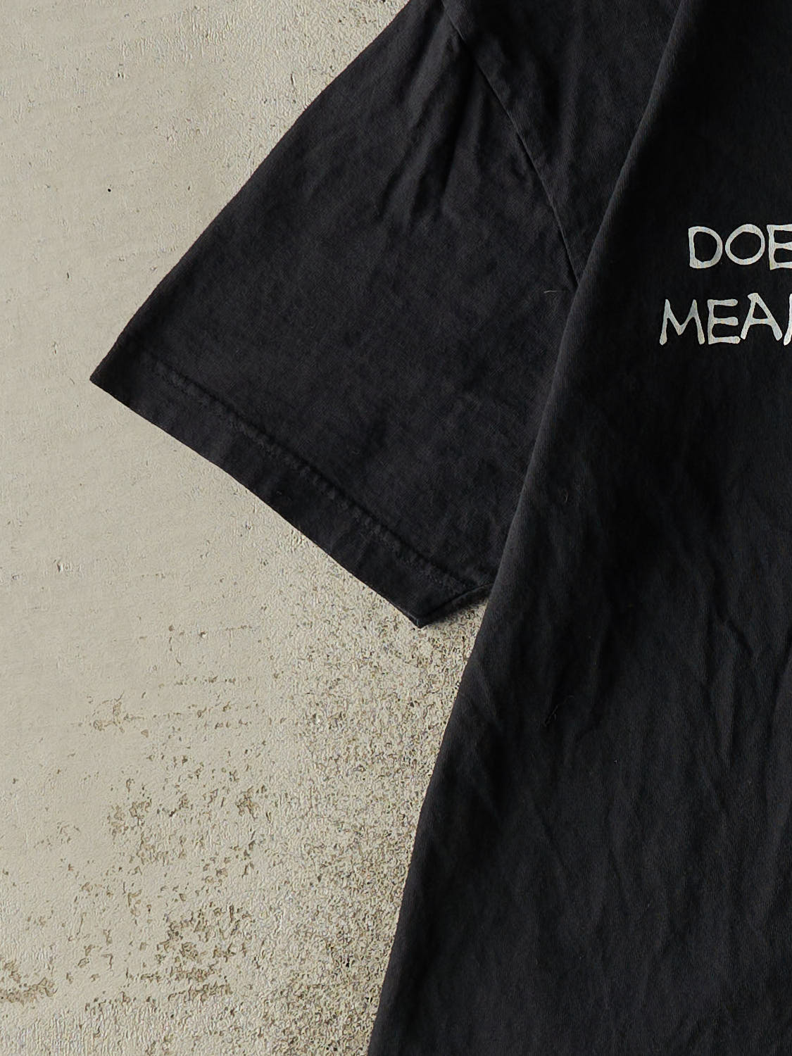 Vintage 90s Black "Duh" Slogan Tee (L/XL)