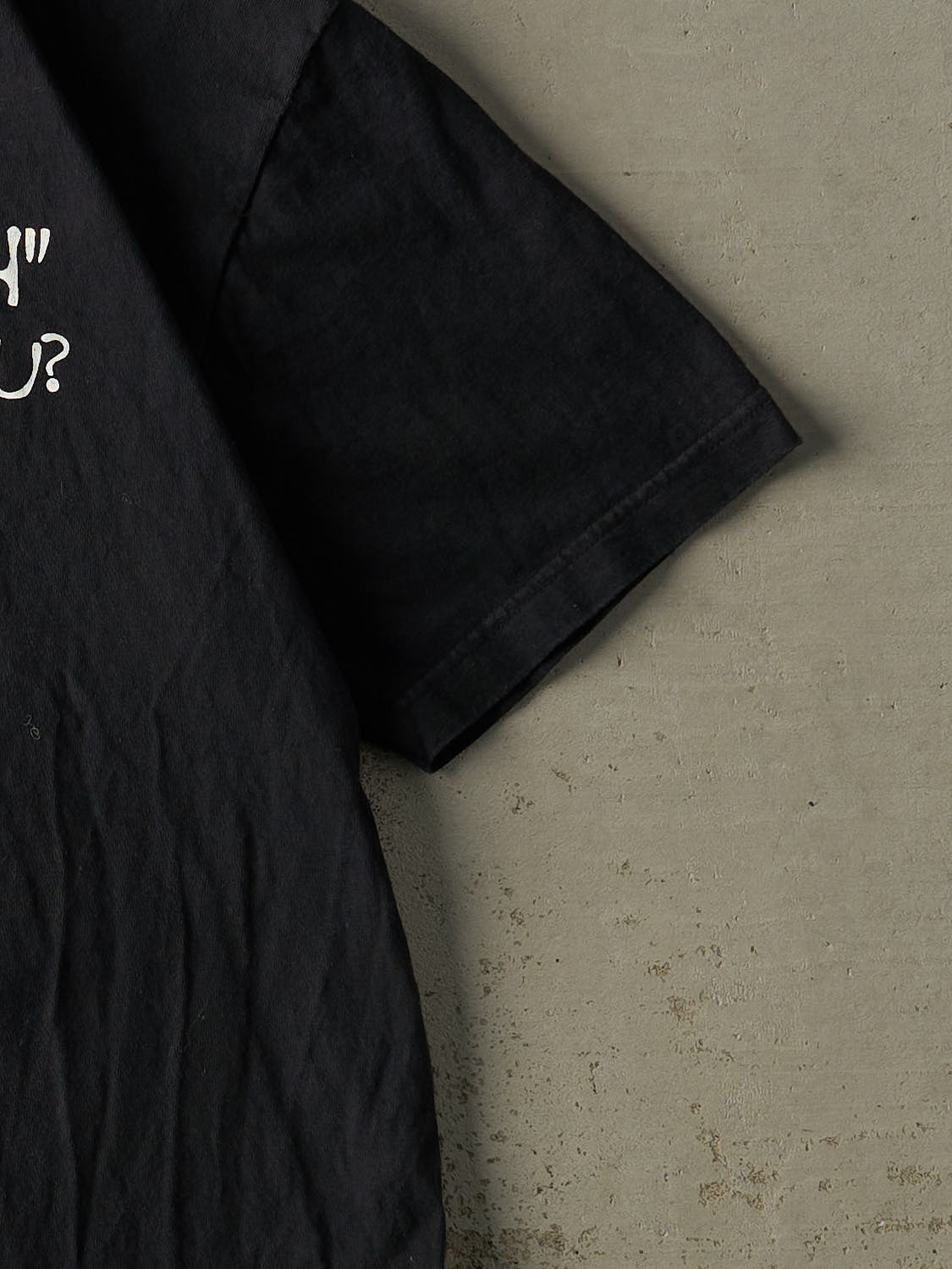 Vintage 90s Black "Duh" Slogan Tee (L/XL)