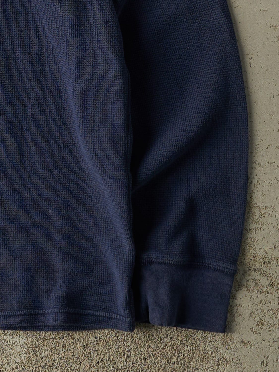 Vintage Y2K Navy Blue Polo Ralph Lauren Thermal Long Sleeve (M/L)
