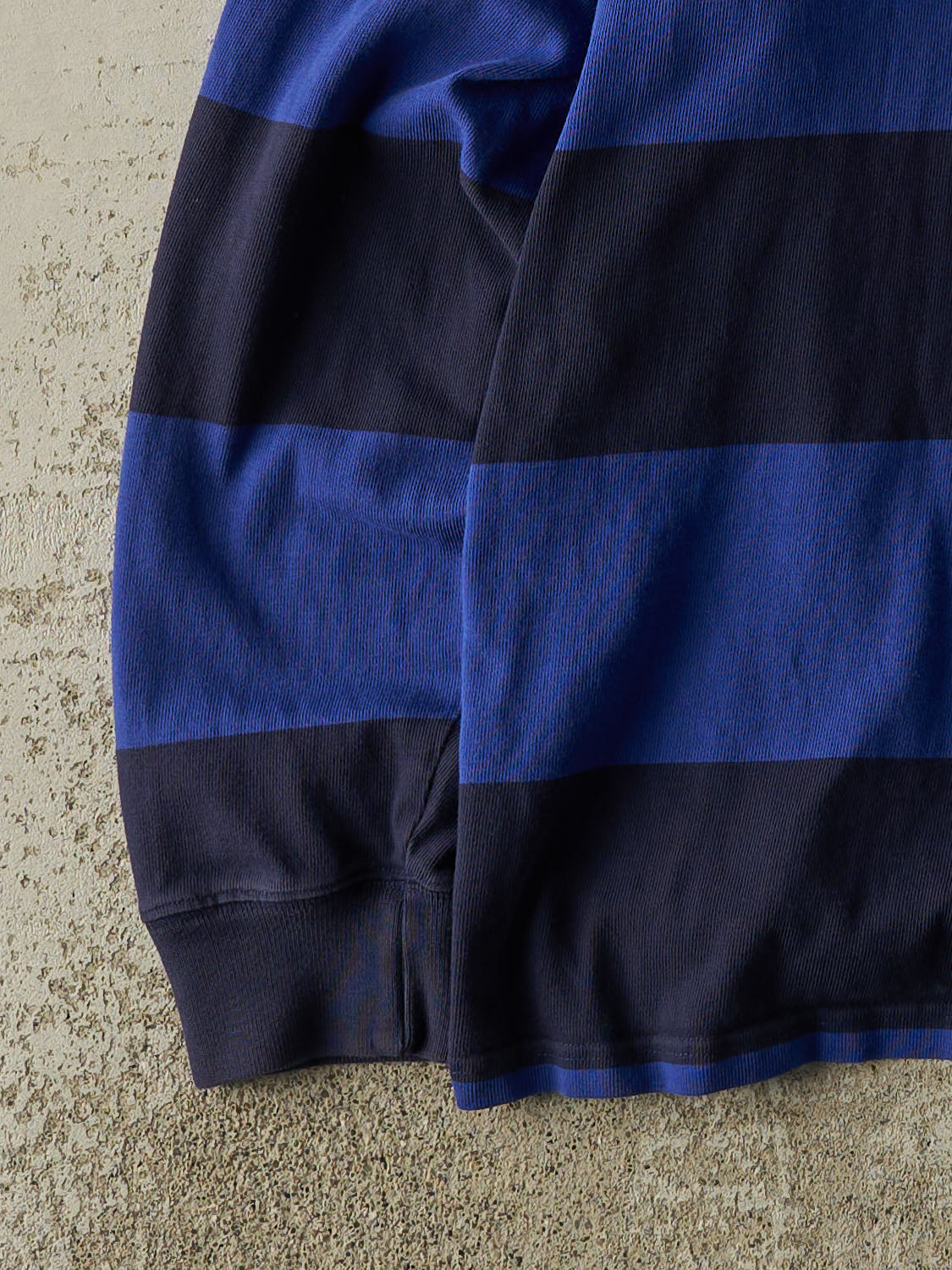 Vintage 90s Navy Blue Polo Ralph Lauren Rugby Long Sleeve (L/XL)