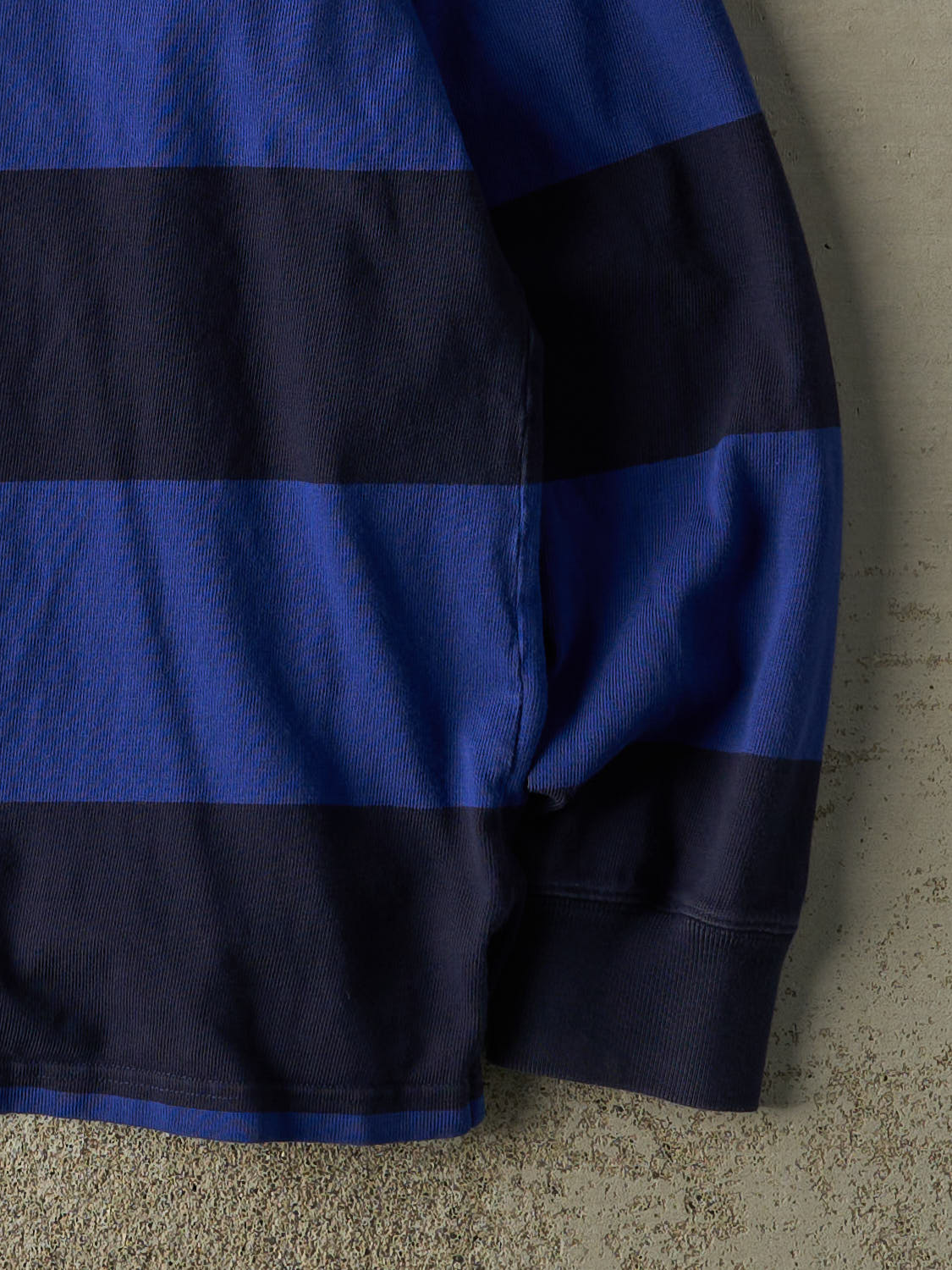 Vintage 90s Navy Blue Polo Ralph Lauren Rugby Long Sleeve (L/XL)