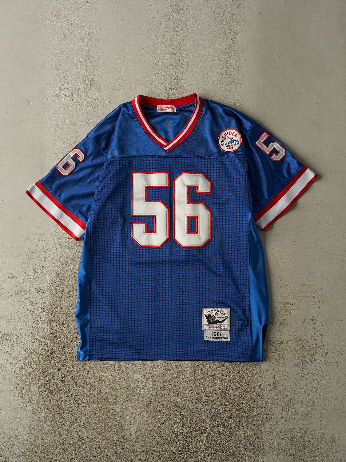 Vintage Y2K Blue New York Giants Lawrence Taylor Football Jersey (XL/XXL)