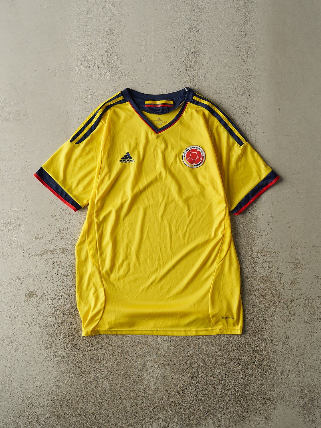 Vintage Y2K Yellow Columbia Adidas Soccer Jersey (XL)