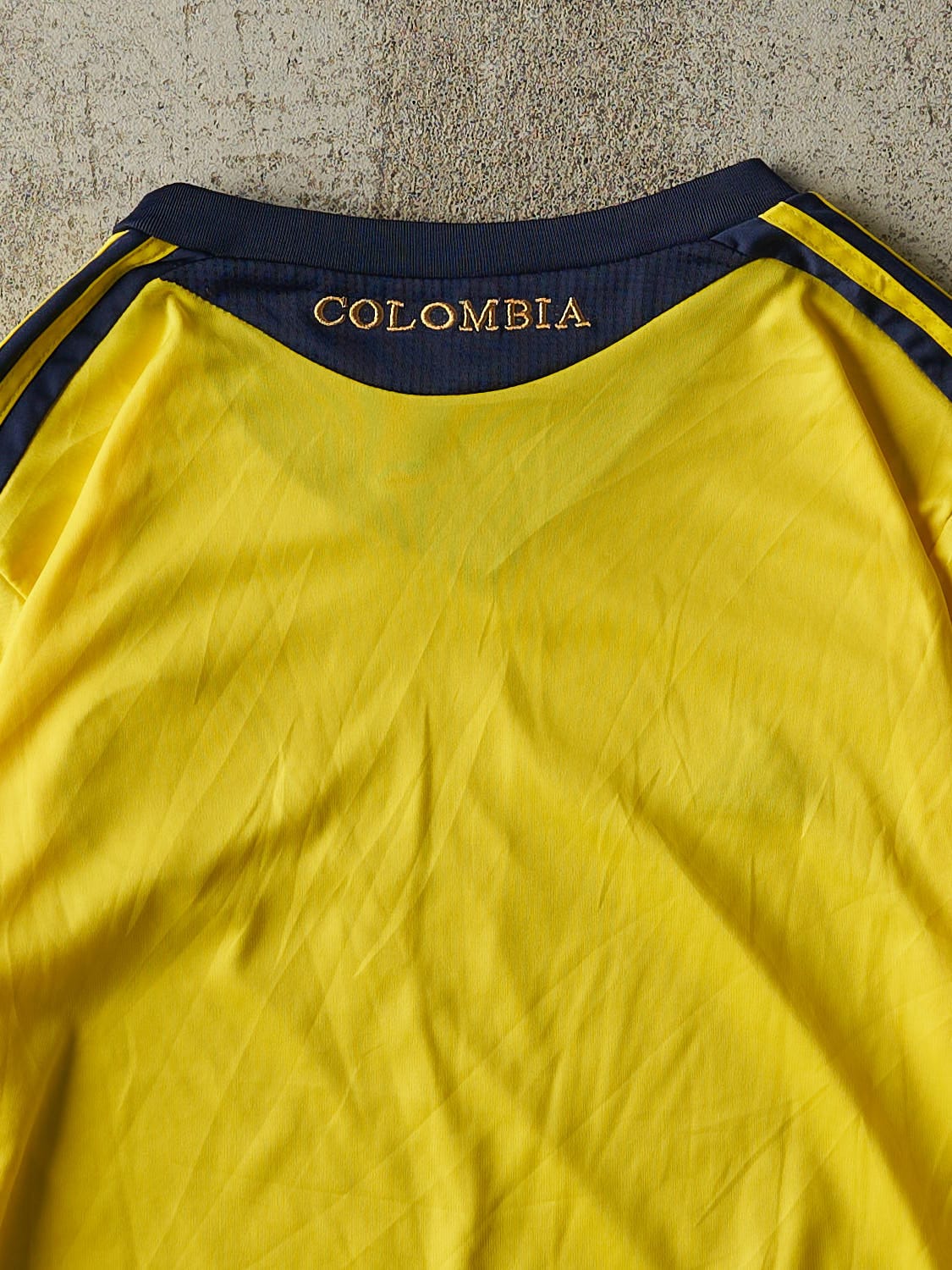 Vintage Y2K Yellow Columbia Adidas Soccer Jersey (XL)