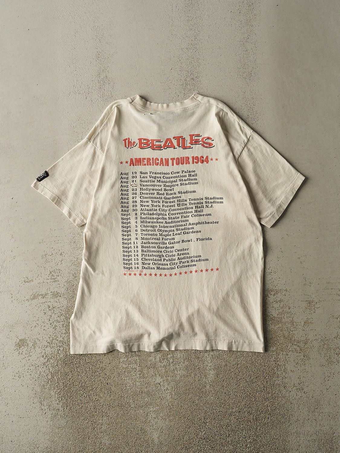 Vintage 90s Beige The Beatles Tee (L/XL)