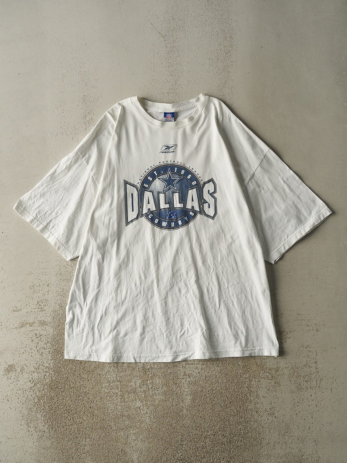 Vintage 90s White Dallas Cowboys Tee (XXL/XXXL)