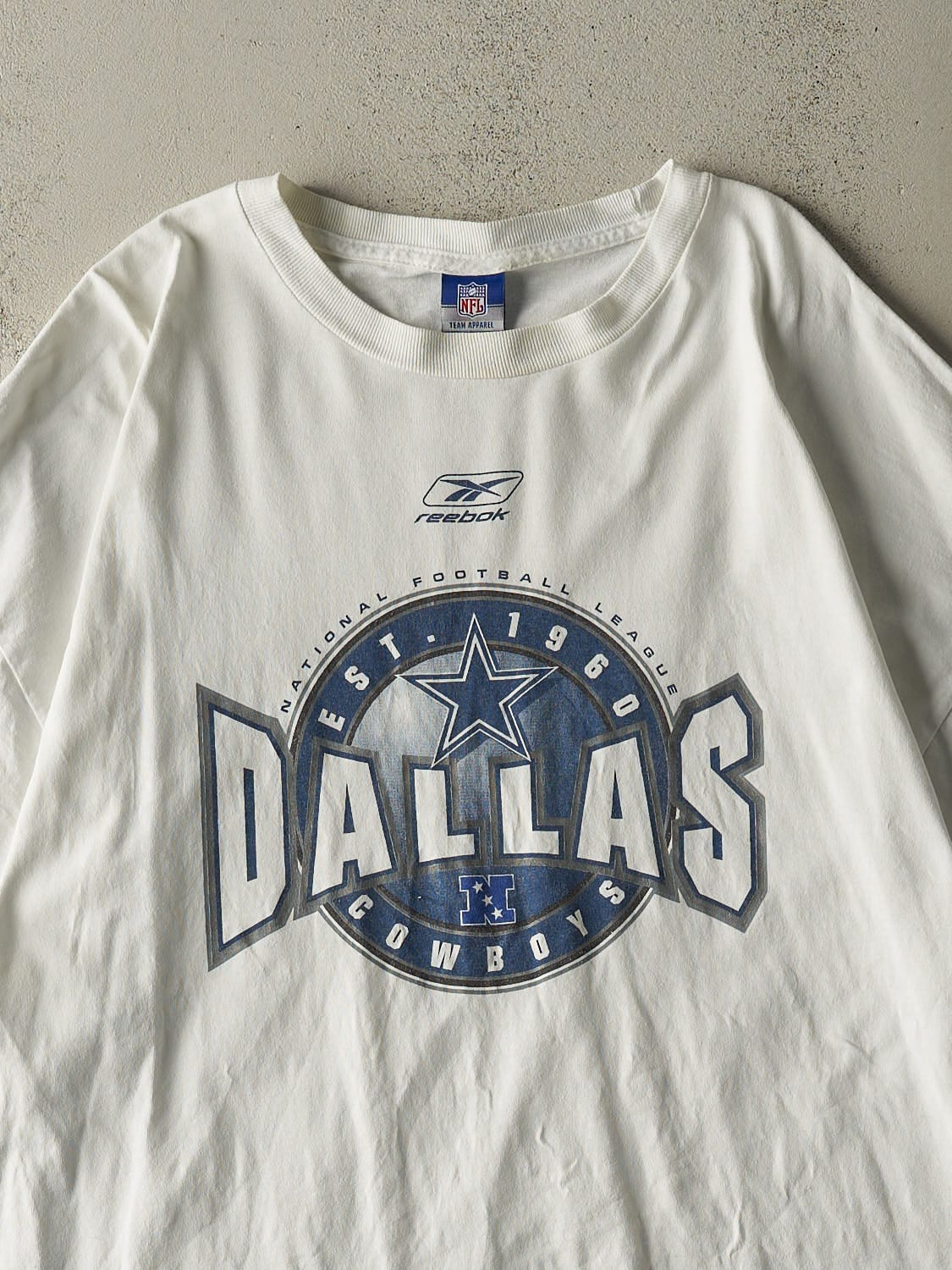 Vintage 90s White Dallas Cowboys Tee (XXL/XXXL)