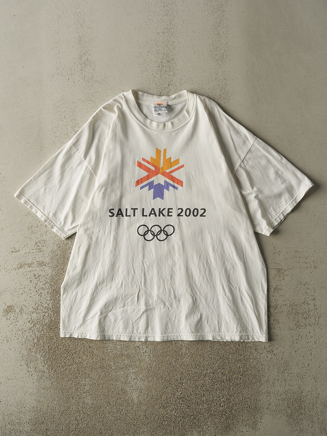 Vintage 02' White Salt Lake City Olympics Tee (XL/XXL)