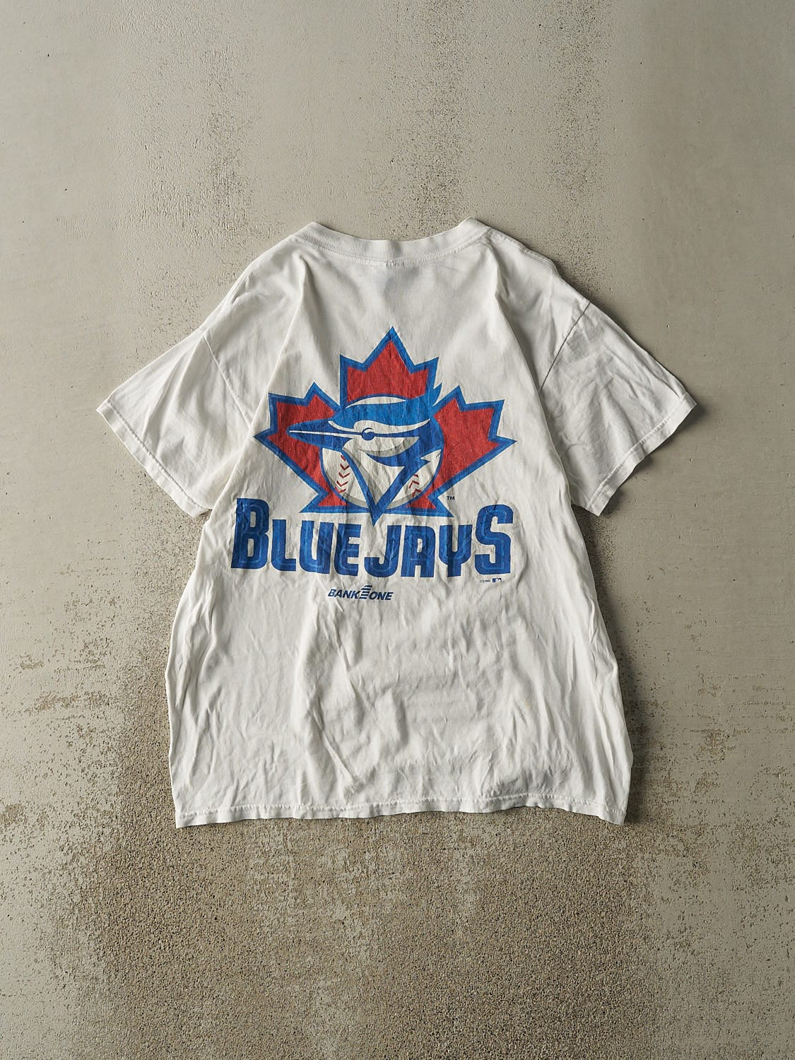 Vintage Y2K White Toronto Blue Jays Tee (S/M)
