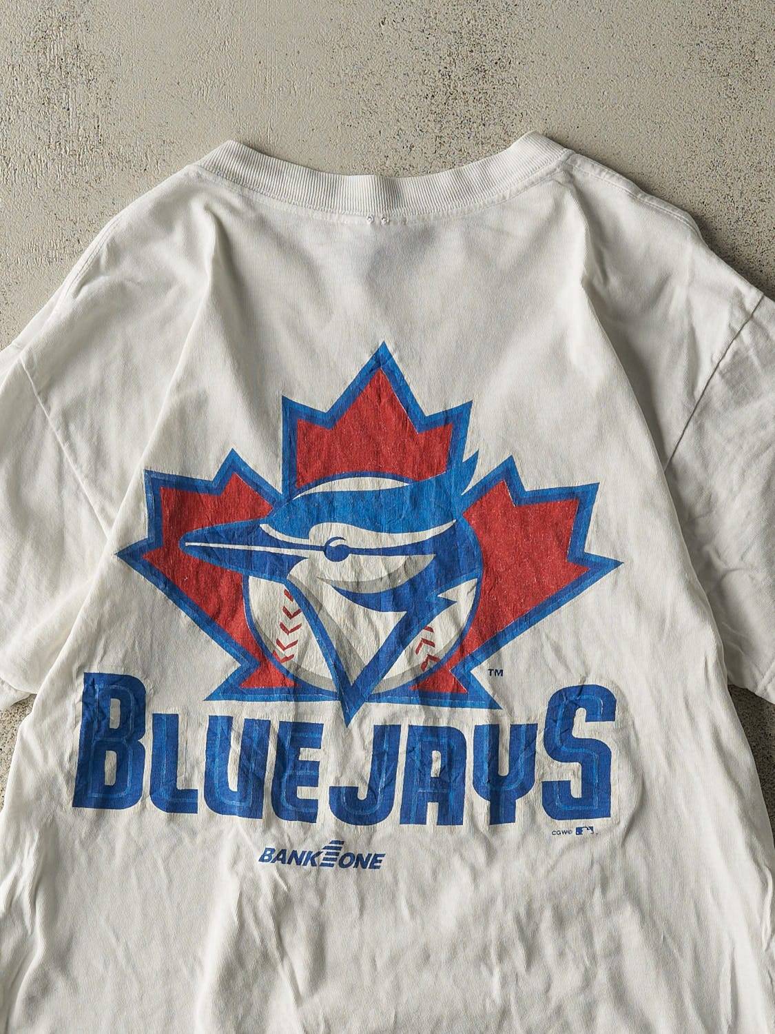 Vintage Y2K White Toronto Blue Jays Tee (S/M)
