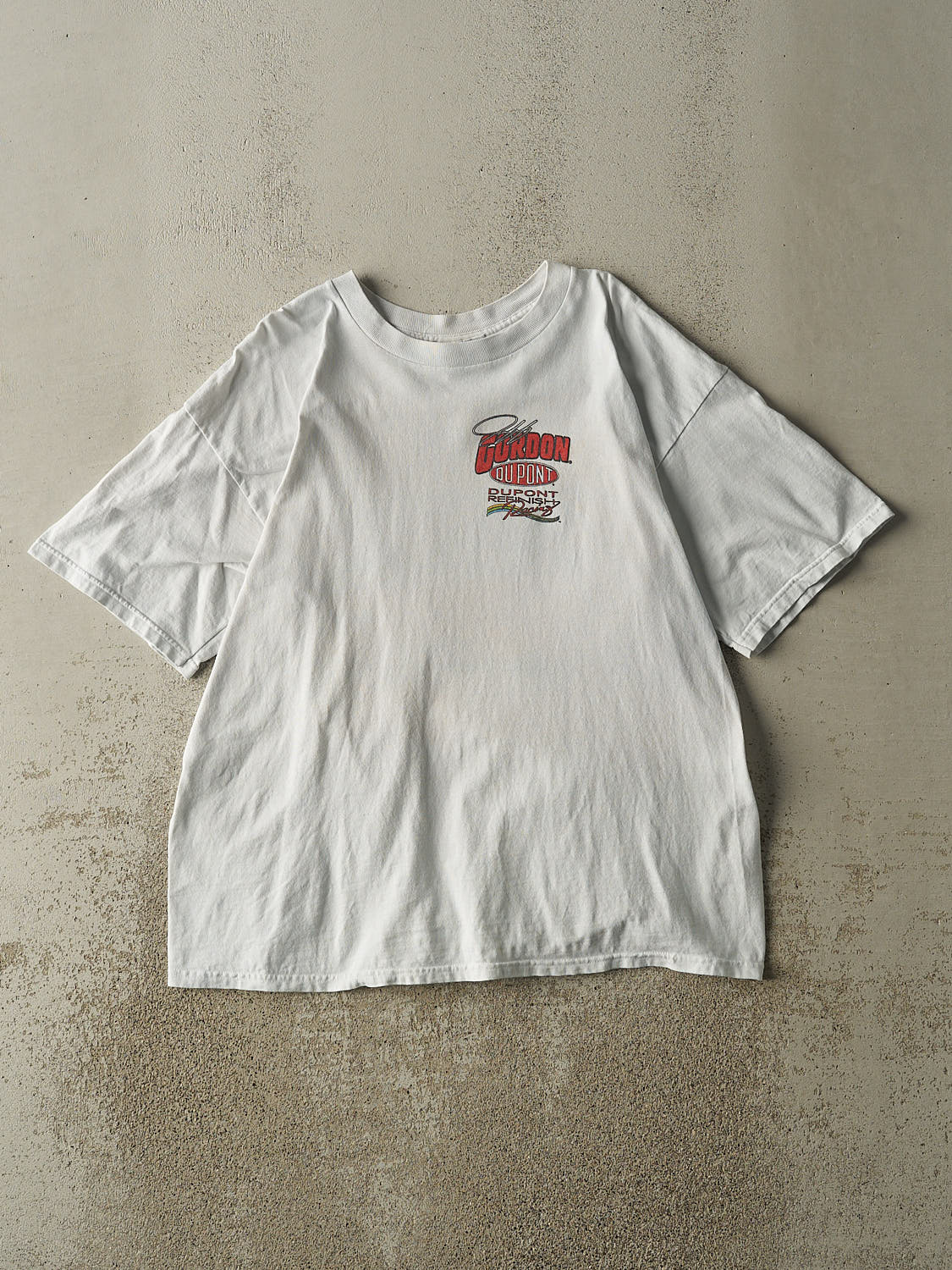 Vintage 98' White Jeff Gordon Nascar Racing Tee (L/XL)