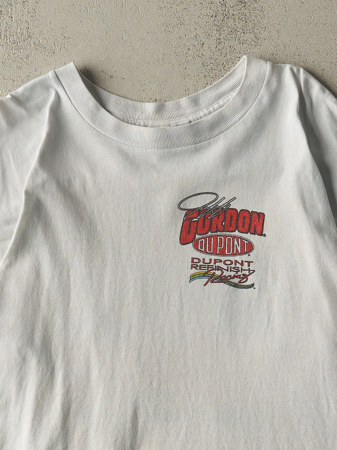Vintage 98' White Jeff Gordon Nascar Racing Tee (L/XL)