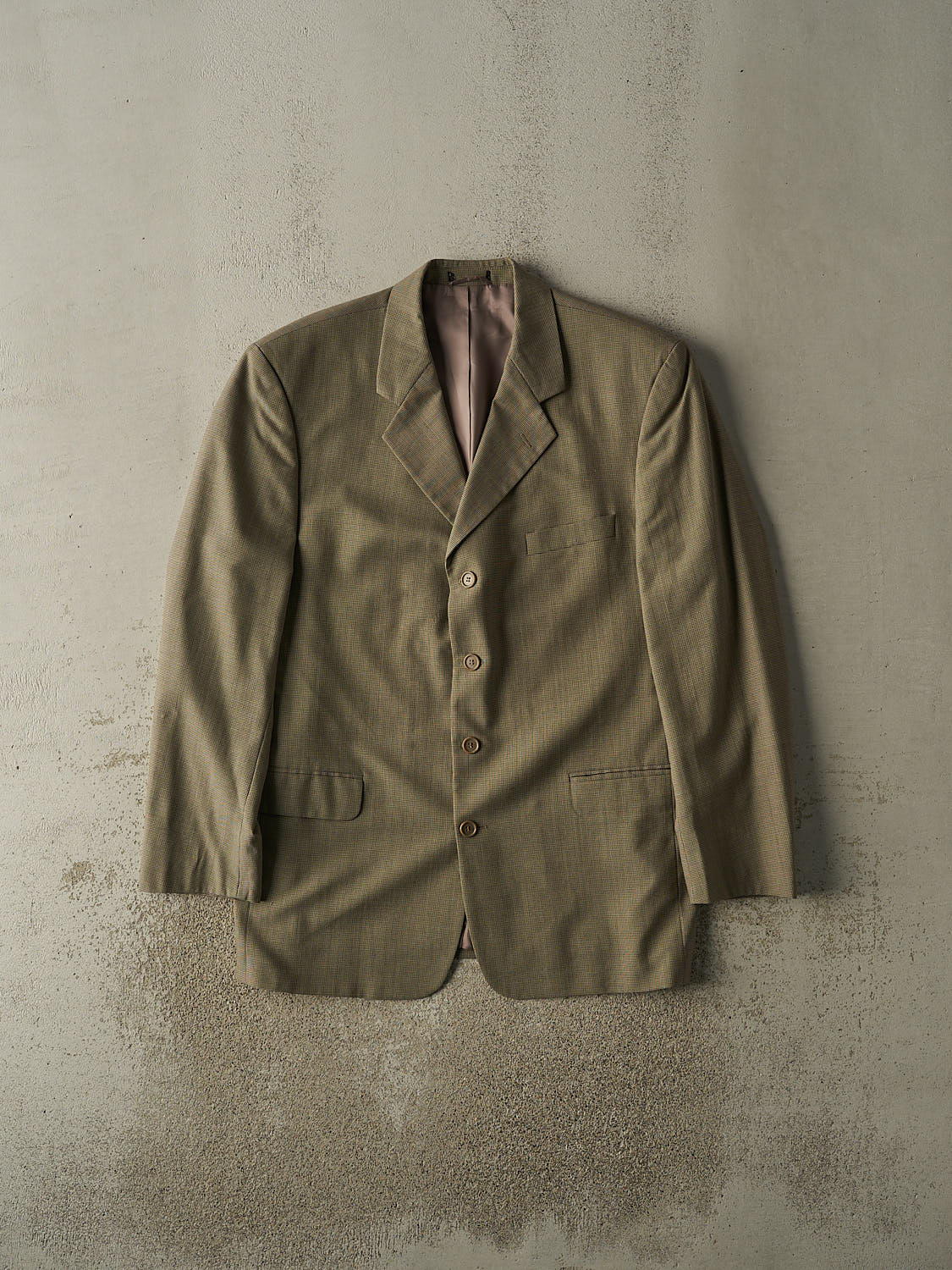 Vintage 90s Beige Cotton Blazer (L/XL)