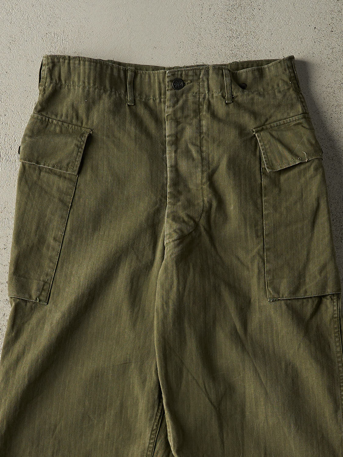 Vintage 80s Green Military Cargo Pants (31x29.5)