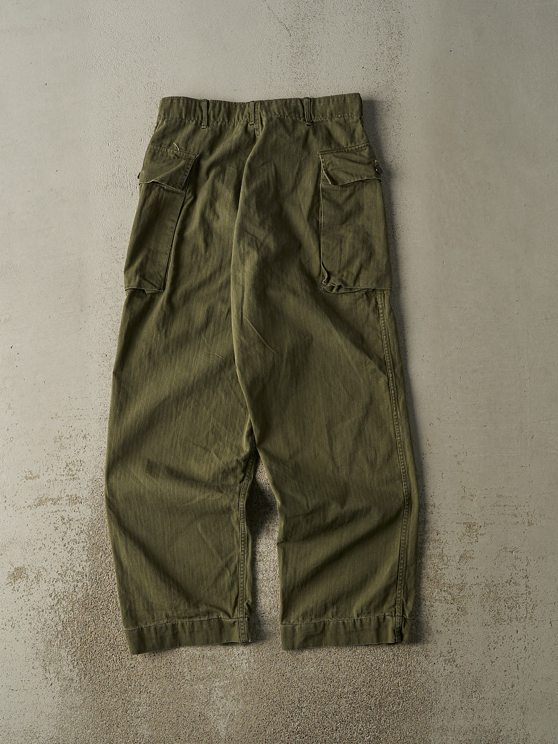 Vintage 80s Green Military Cargo Pants (31x29.5)