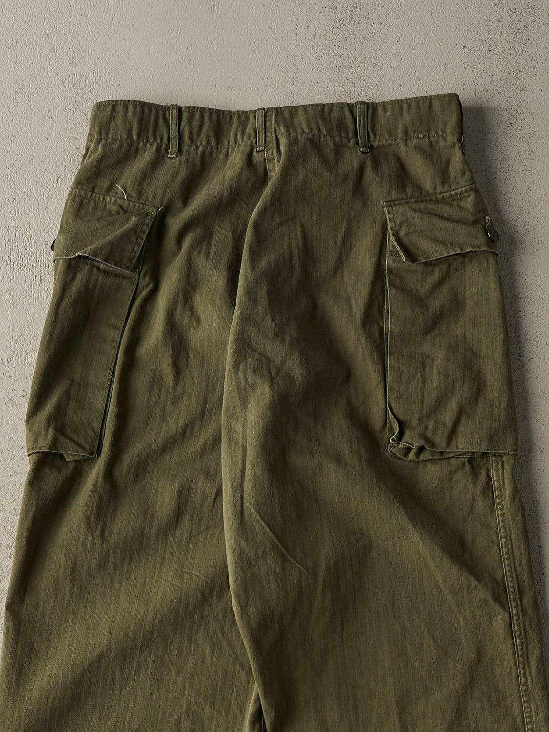 Vintage 80s Green Military Cargo Pants (31x29.5)