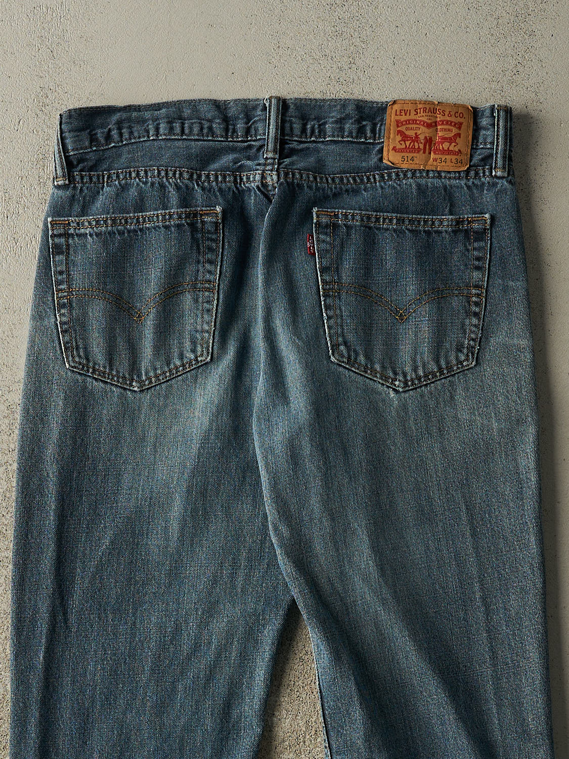 Vintage Y2K Dark Wash Levi's 514 Jeans (33x32)