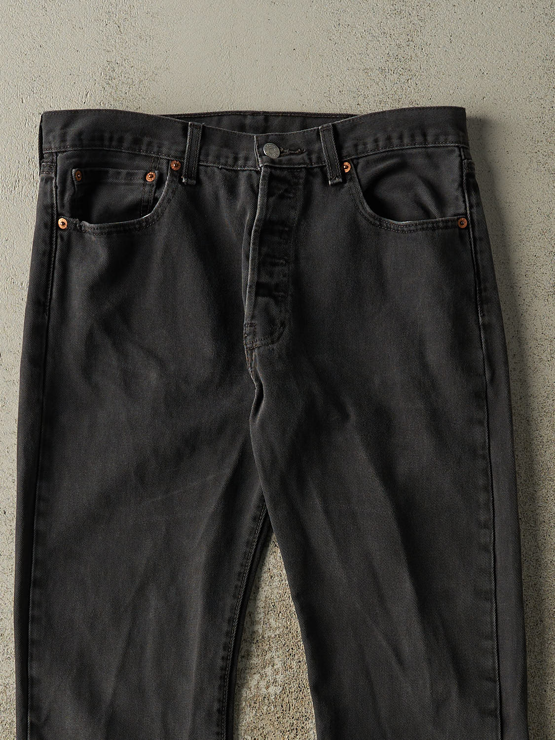 Vintage Y2K Faded Black Levi's 501 Denim Pants (32x29)