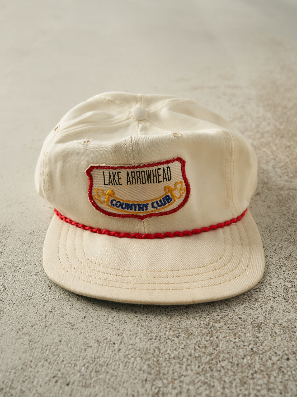 Vintage 80s White Lake Arrowhead Country Club Strapback (O/S)