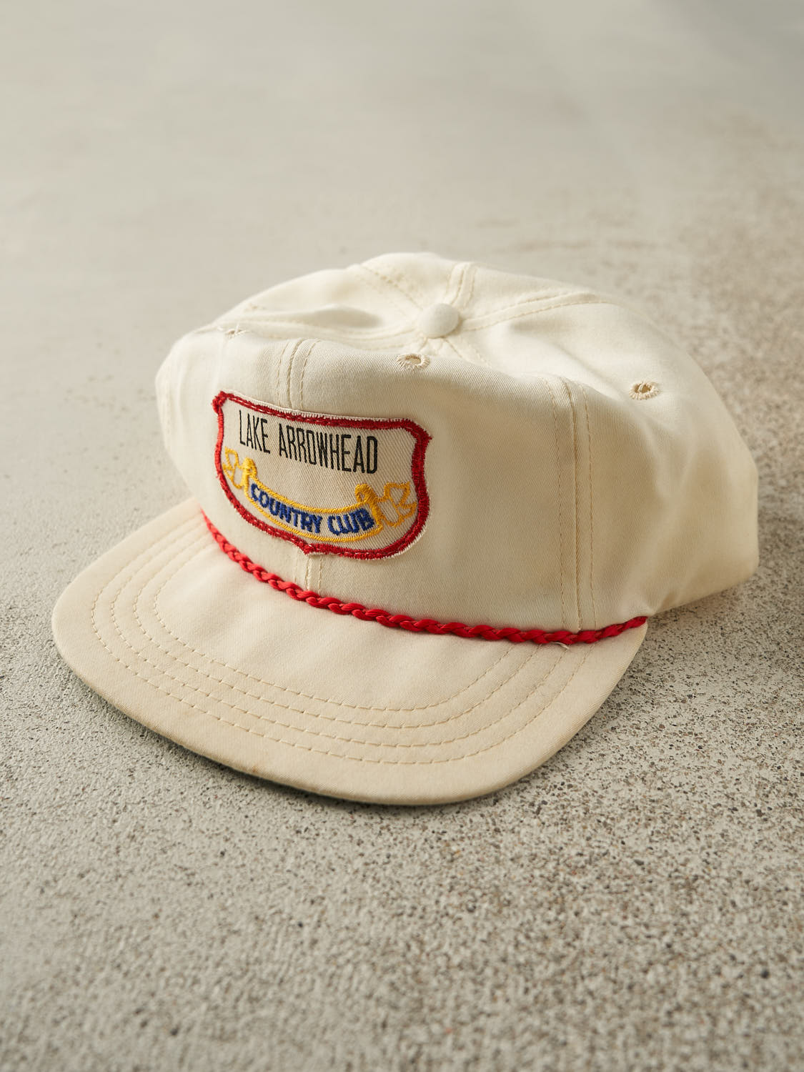 Vintage 80s White Lake Arrowhead Country Club Strapback (O/S)