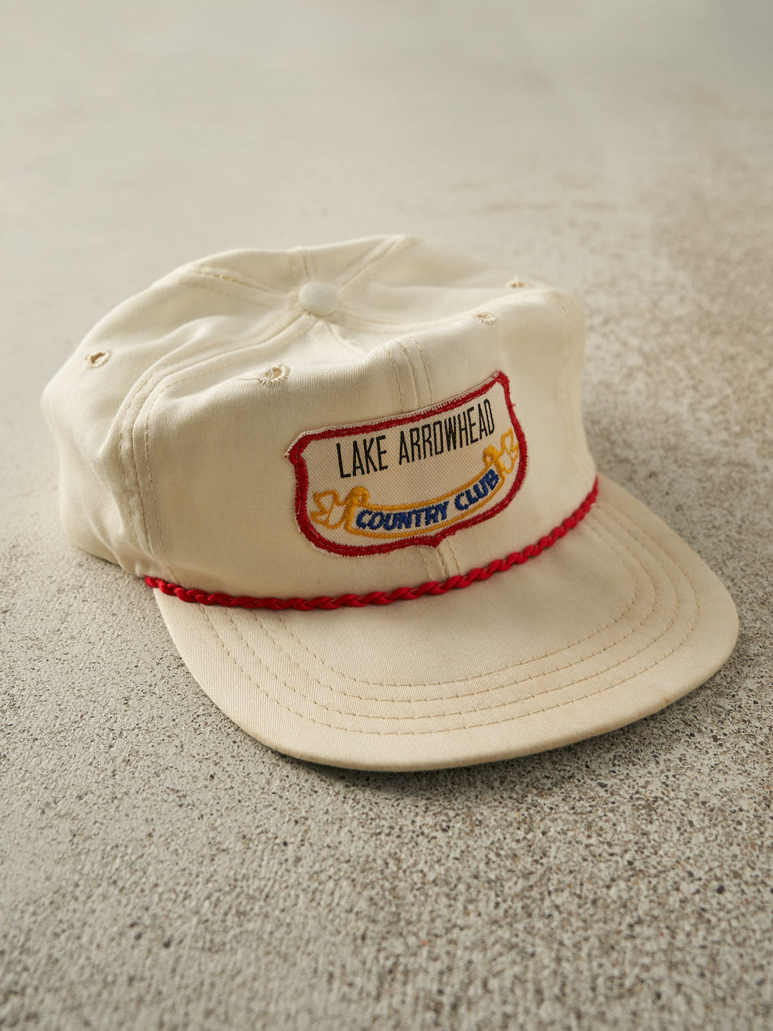Vintage 80s White Lake Arrowhead Country Club Strapback (O/S)