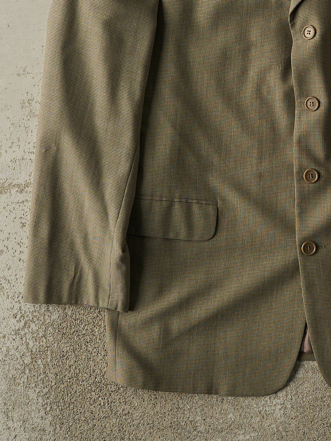 Vintage 90s Beige Cotton Blazer (L/XL)