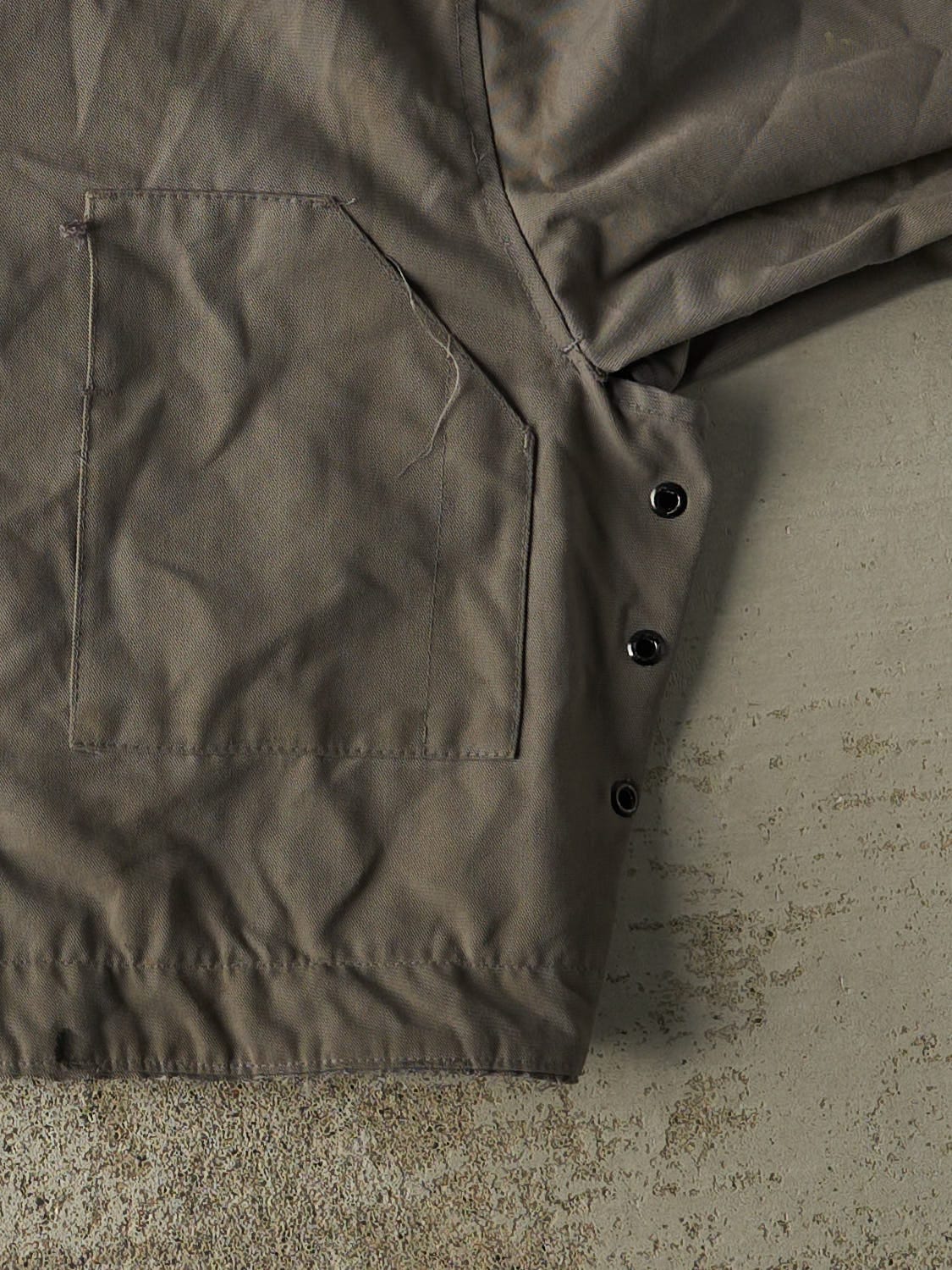Vintage 80s Grey Cropped Work Jacket (S)