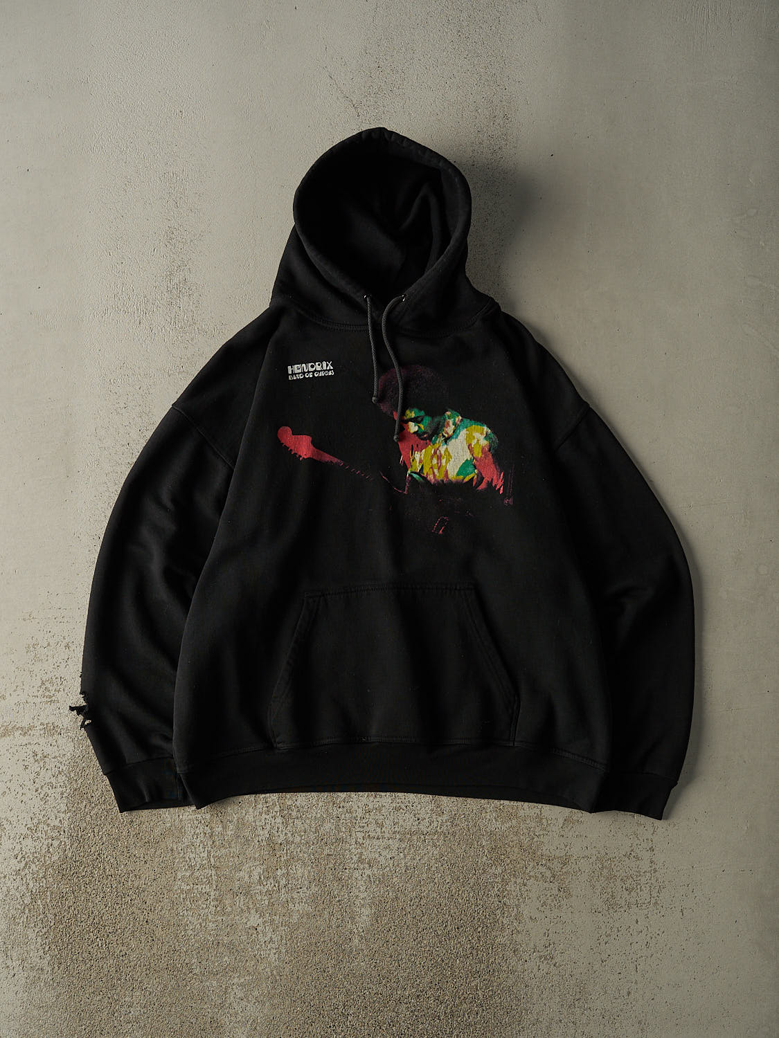 Vintage 03' Black Jimi Hendrix Band of Gypsys Hoodie (L/XL)