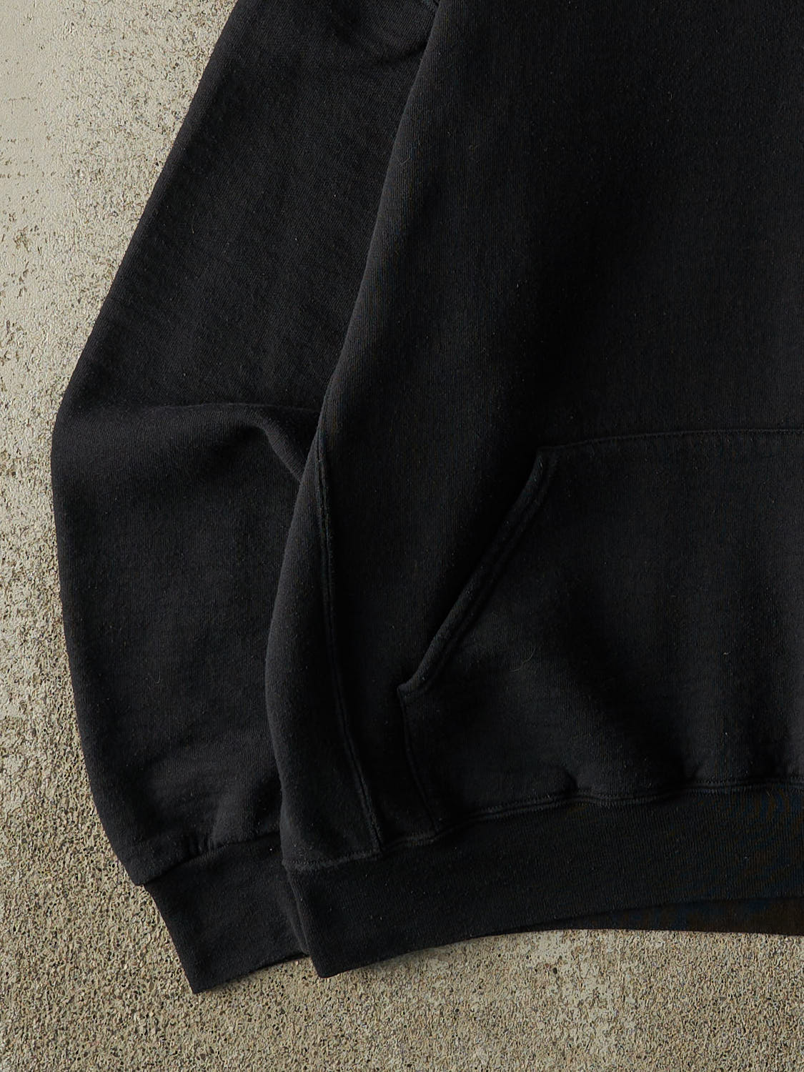 Vintage Y2K Black Russell Athletic Blank Hoodie (L)