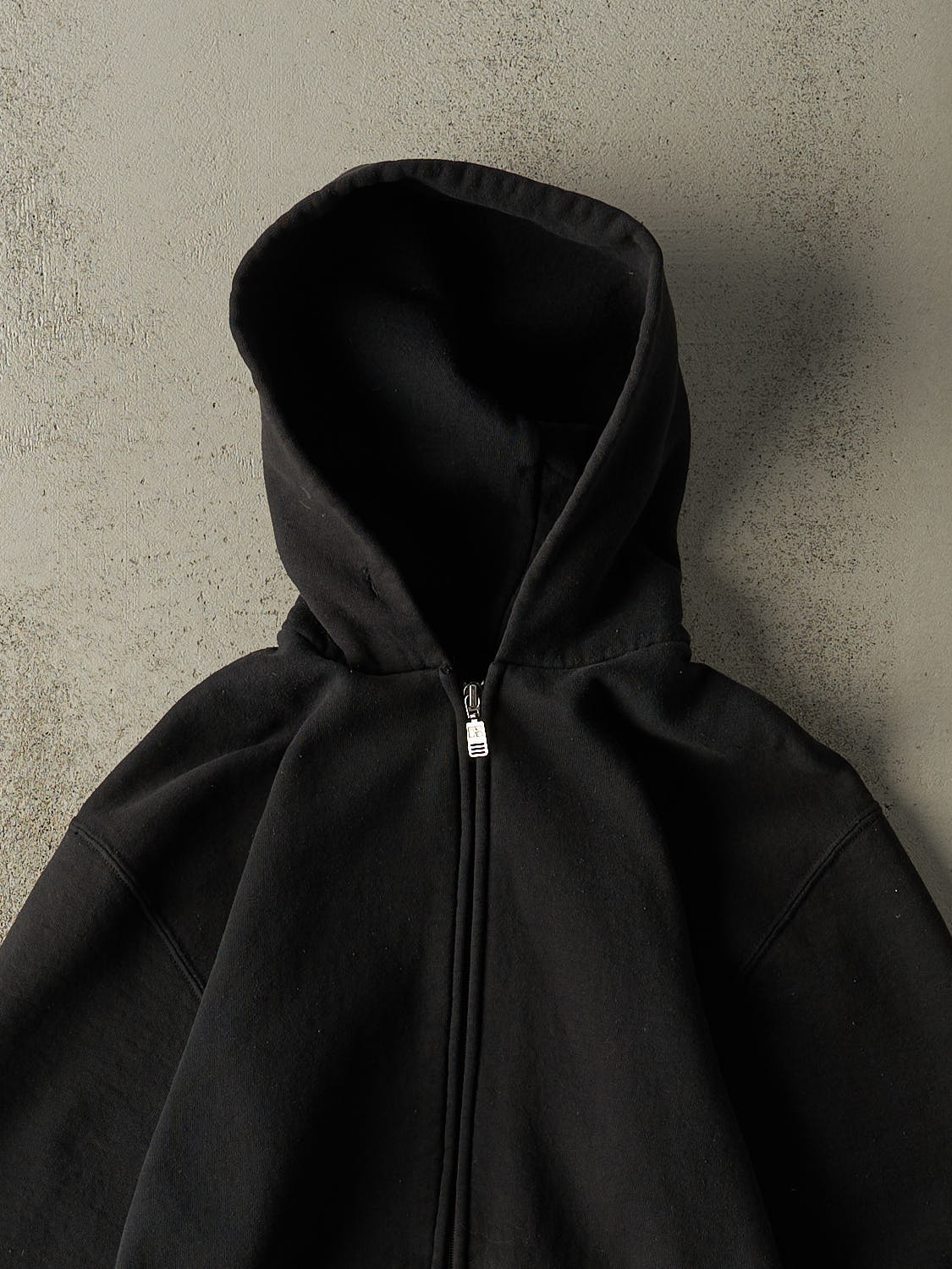Vintage 90s Black Russell Athletic Zip Up Hoodie (S)