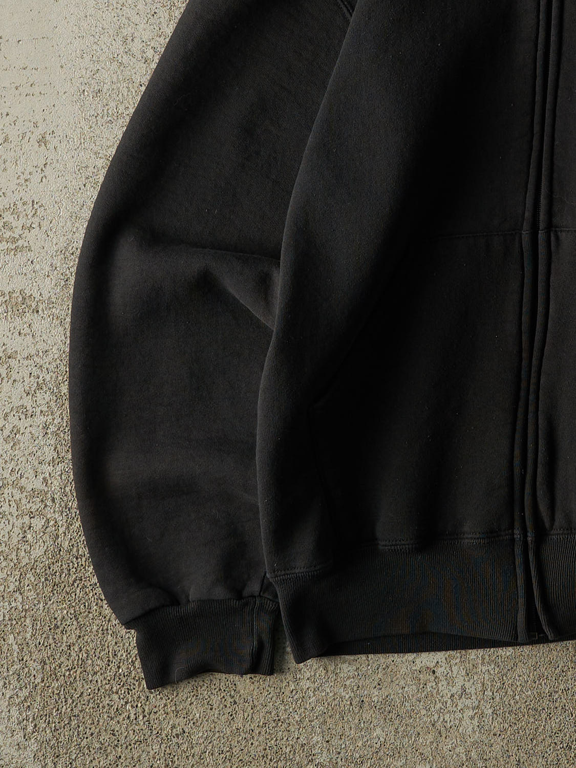 Vintage 90s Black Russell Athletic Zip Up Hoodie (S)