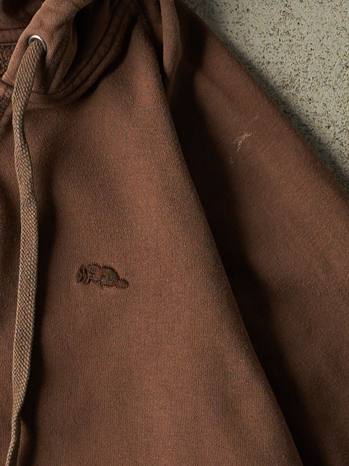 Vintage Y2K Brown Roots Athletics Zip Up Hoodie (M/L)
