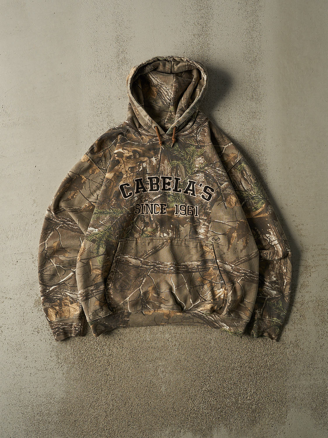 Vintage Y2K Camo Realtree x Cabela's Hoodie (L/XL)