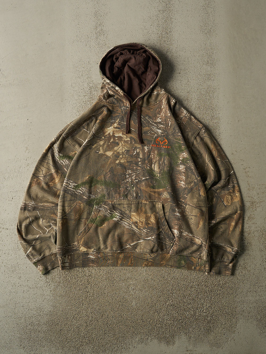 Vintage 90s Camo Realtree Logo Hoodie (XL)