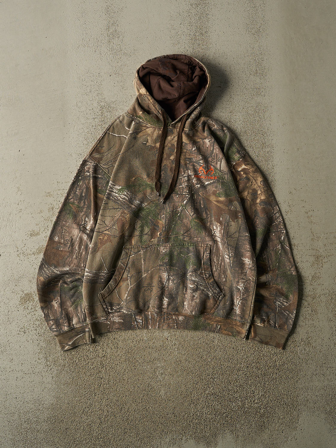 Vintage Y2K Camo Realtree Logo Hoodie (M)