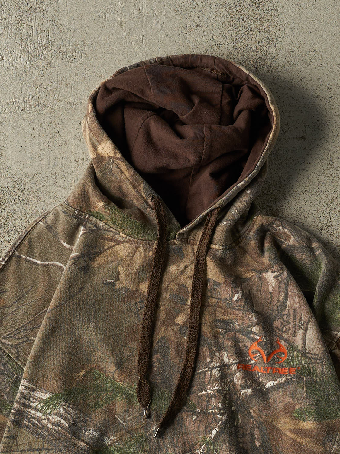 Vintage Y2K Camo Realtree Logo Hoodie (M)