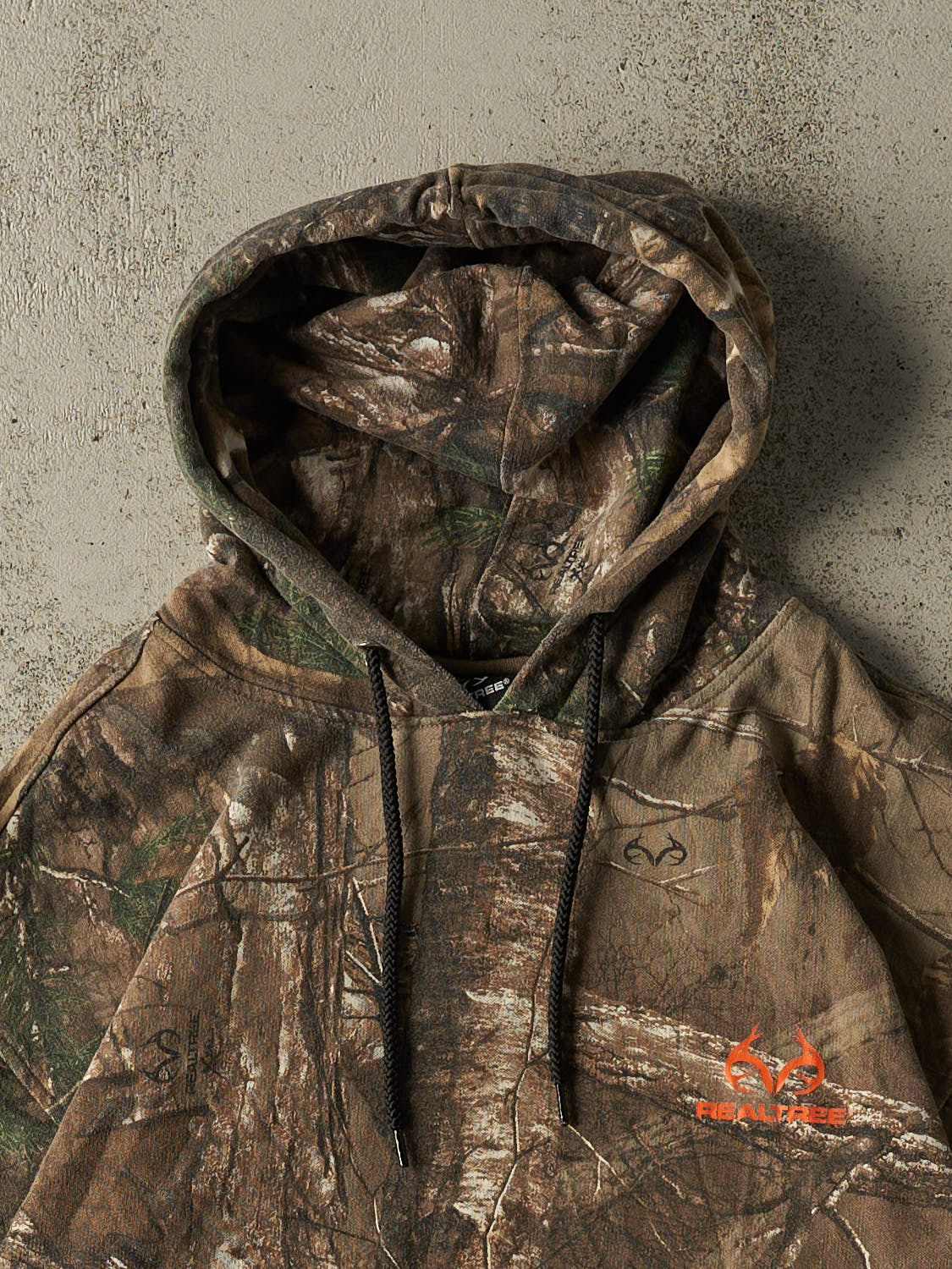Vintage Y2K Camo Realtree Logo Hoodie (L)