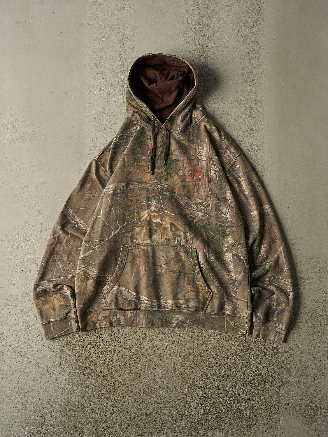 Vintage 90s Camo Realtree Logo Hoodie (XL)