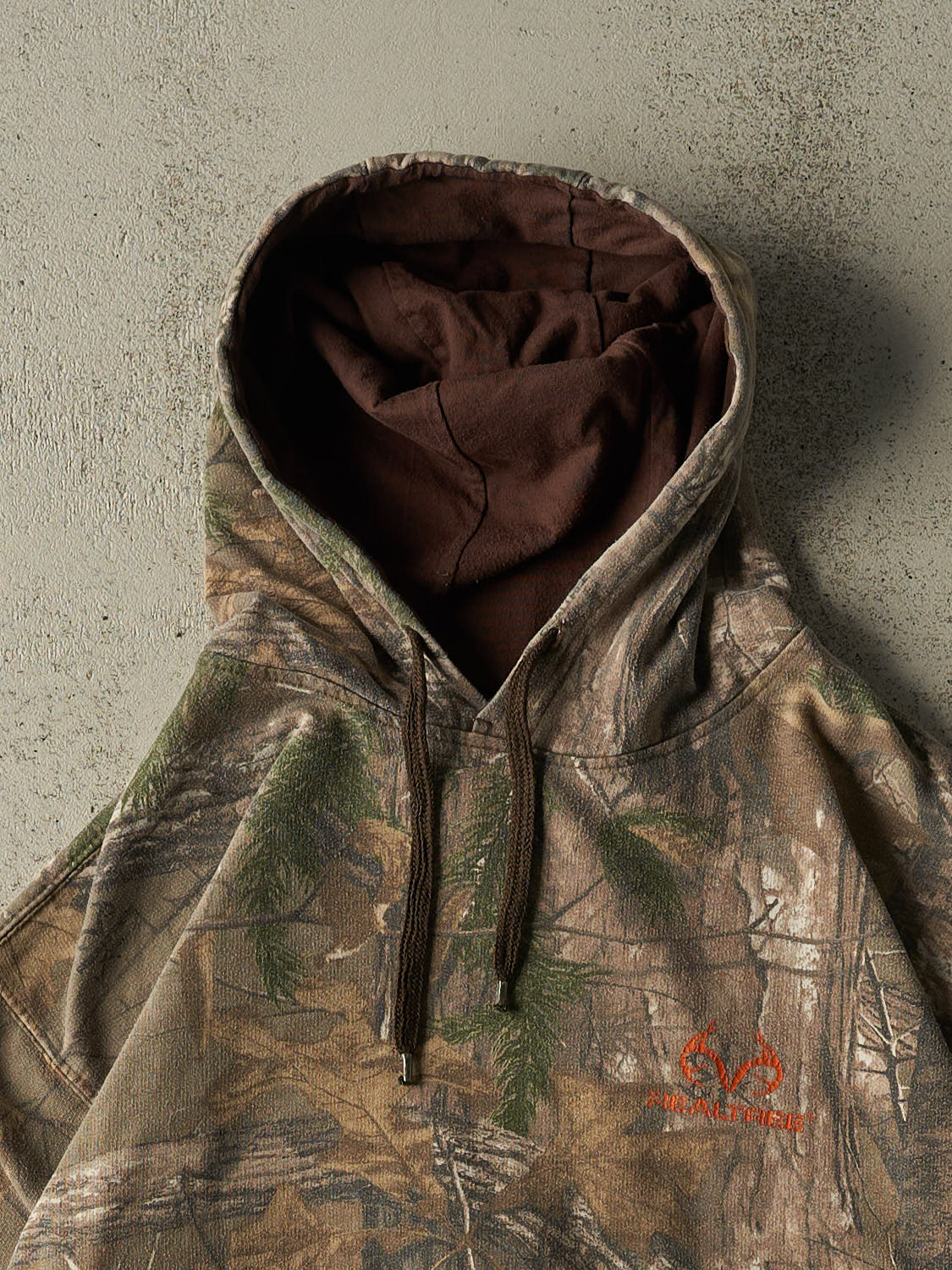Vintage 90s Camo Realtree Logo Hoodie (XL)