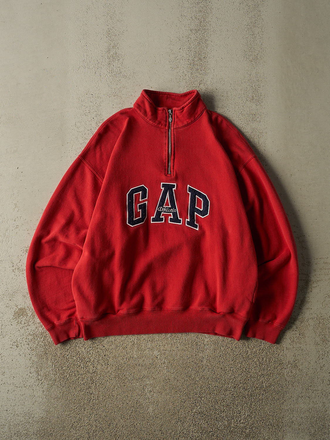 Vintage 90s Red Gap Embroidered Quarter Zip (L/XL)
